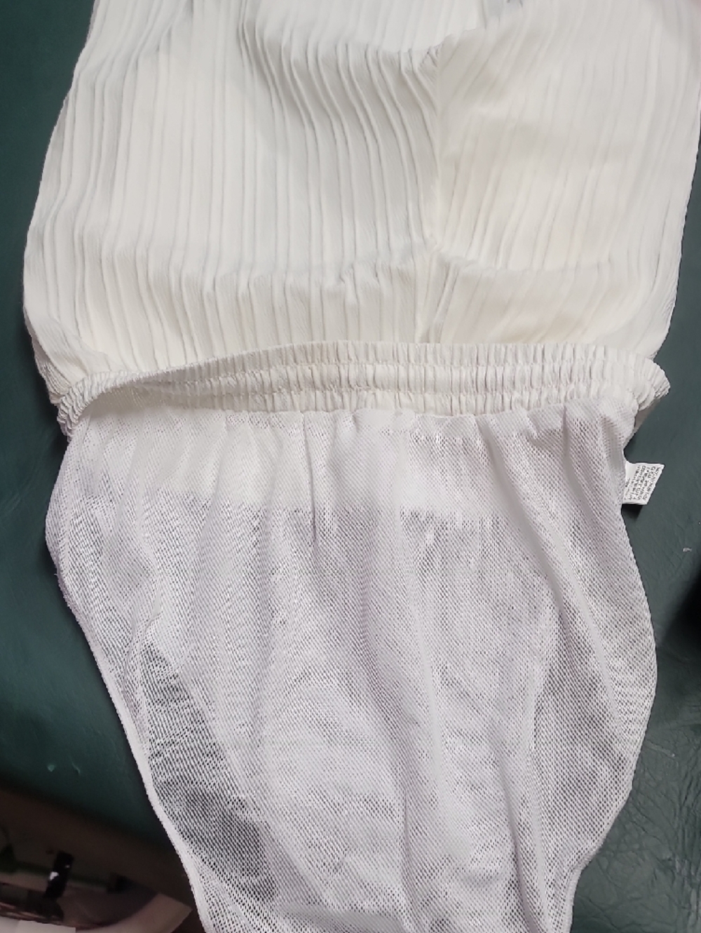 SHEIN White Ribbed Drawstring Athletic Shorts - Picture 6 of 6